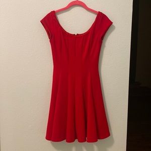 Anthropologie Red Dress